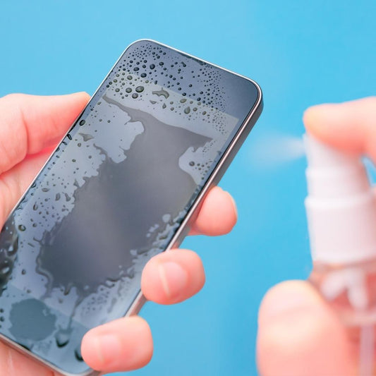 Disinfect phone, bacteria free, spray