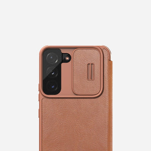 Galaxy S22 Case Leather Flip (Cam Protect)