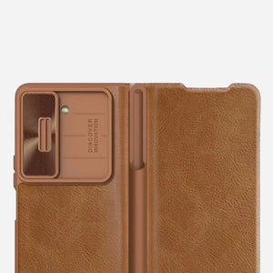 Galaxy Z Fold 5 Case - Leather Flip
